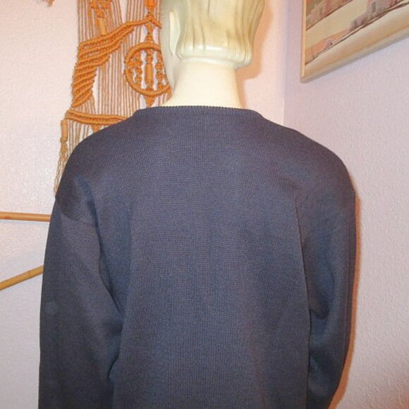 Vtg Liz Claiborne Knit Cardigan Sweater Size M Wool Blend Double Breasted Button - Picture 8 of 9